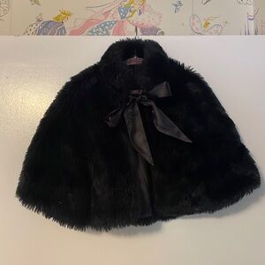 Black dress up cape